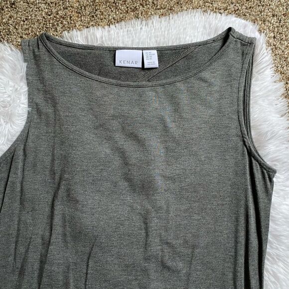 Kenar Dress Sleeveless Gray Stretch Open Back Casual Comfy Women’s Size XS - Picture 4 of 7